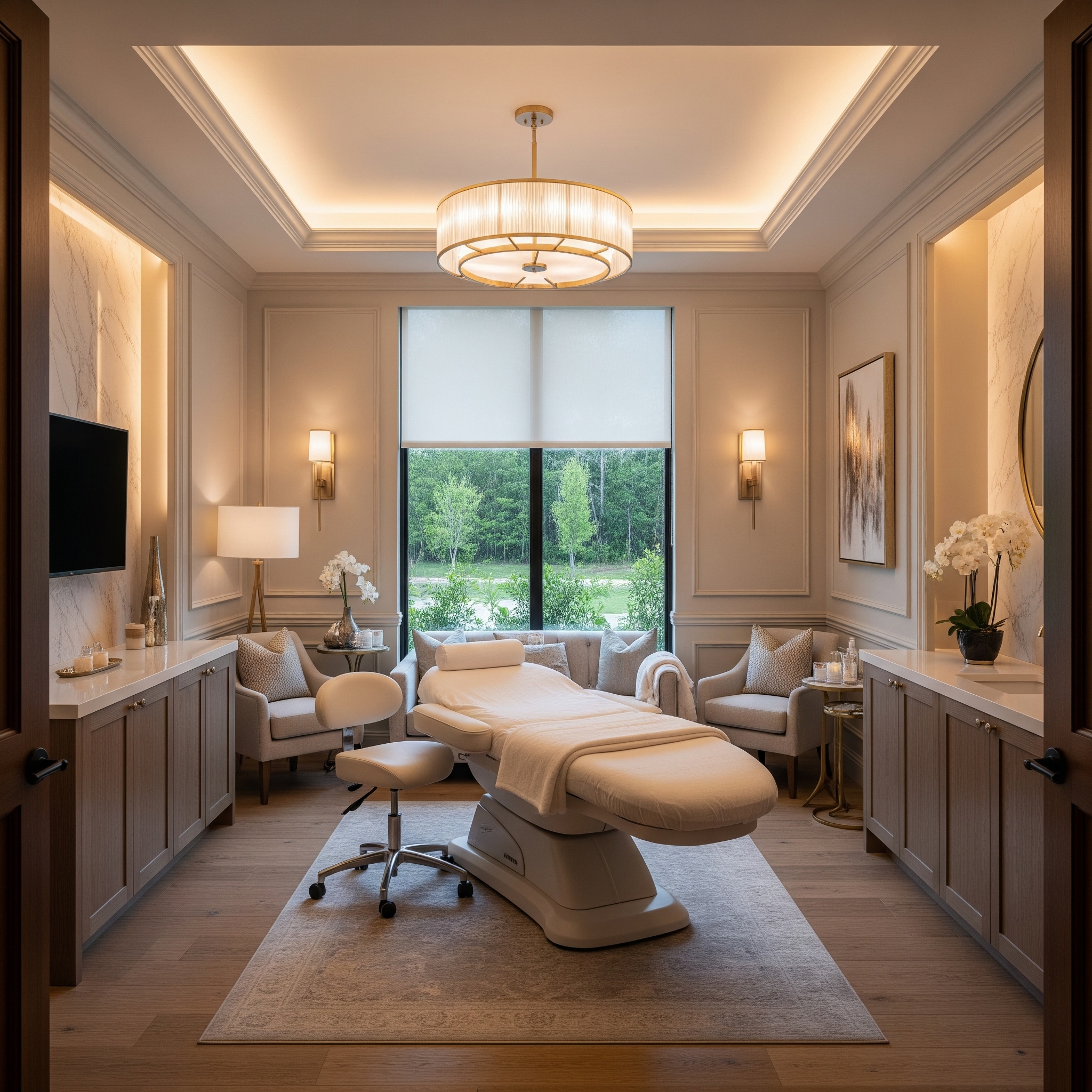 Luxury medical spa demonstrating premium positioning